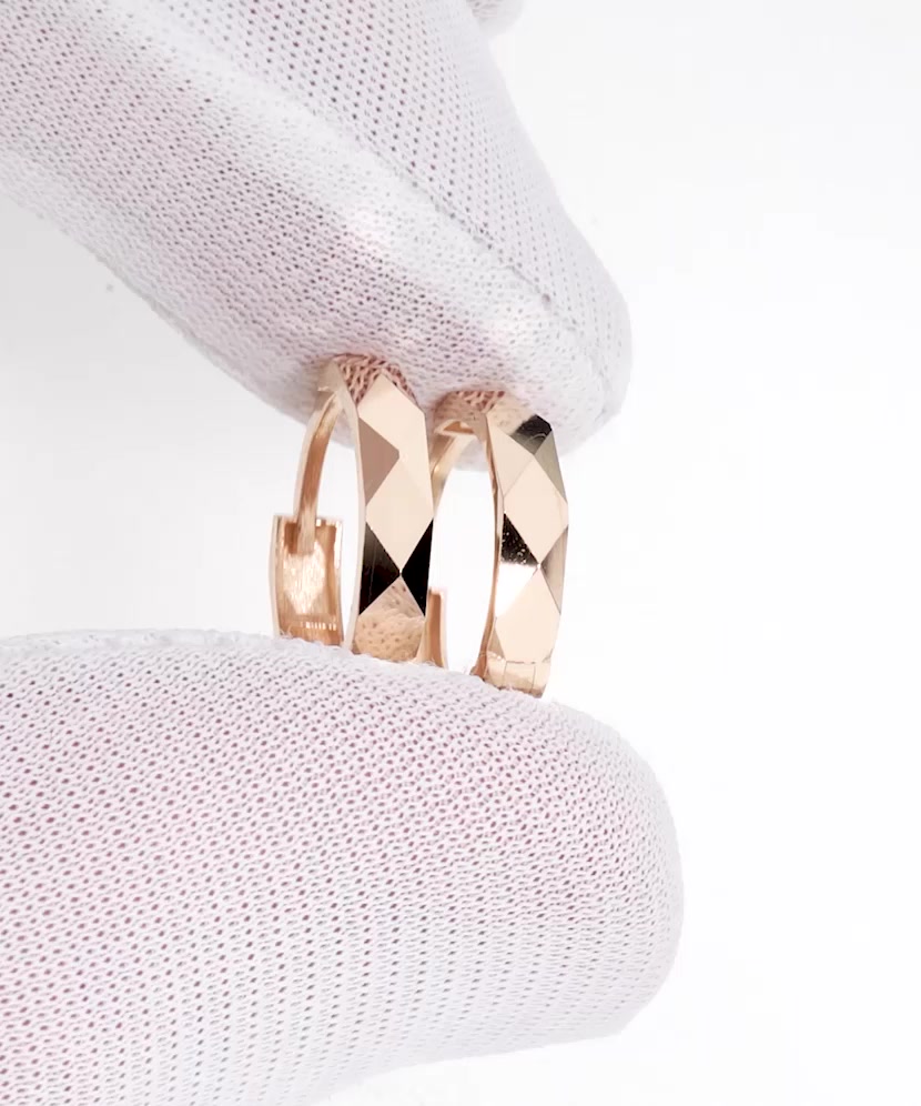 Gold earrings