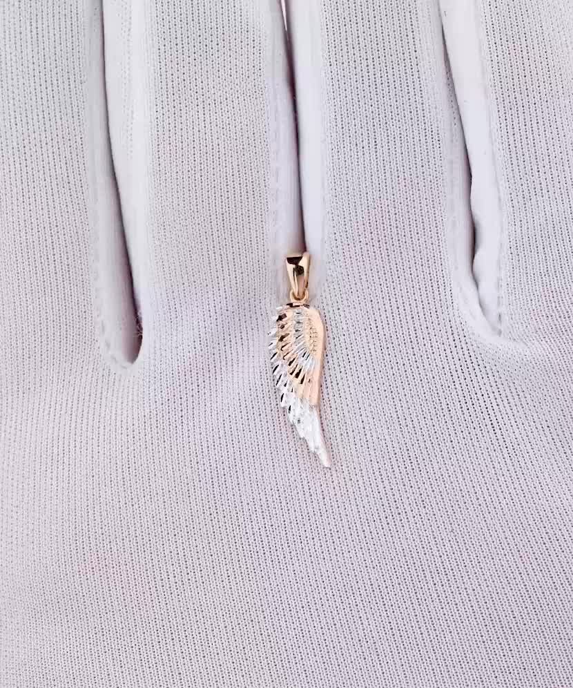 Gold pendant "Angel Wing"