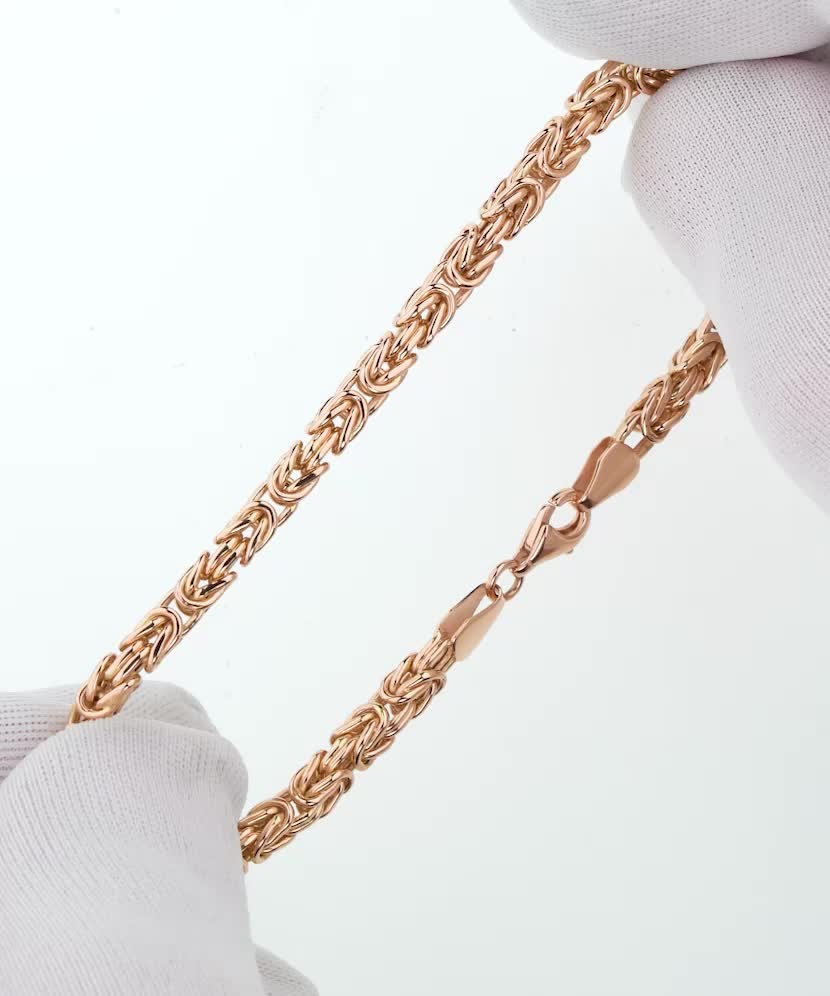 Gold bracelet "Royal python" 3.4mm