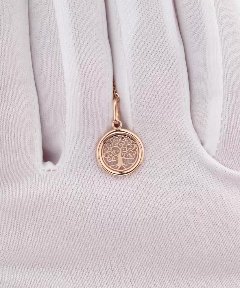 Золотой подвеска "Древо жизни"