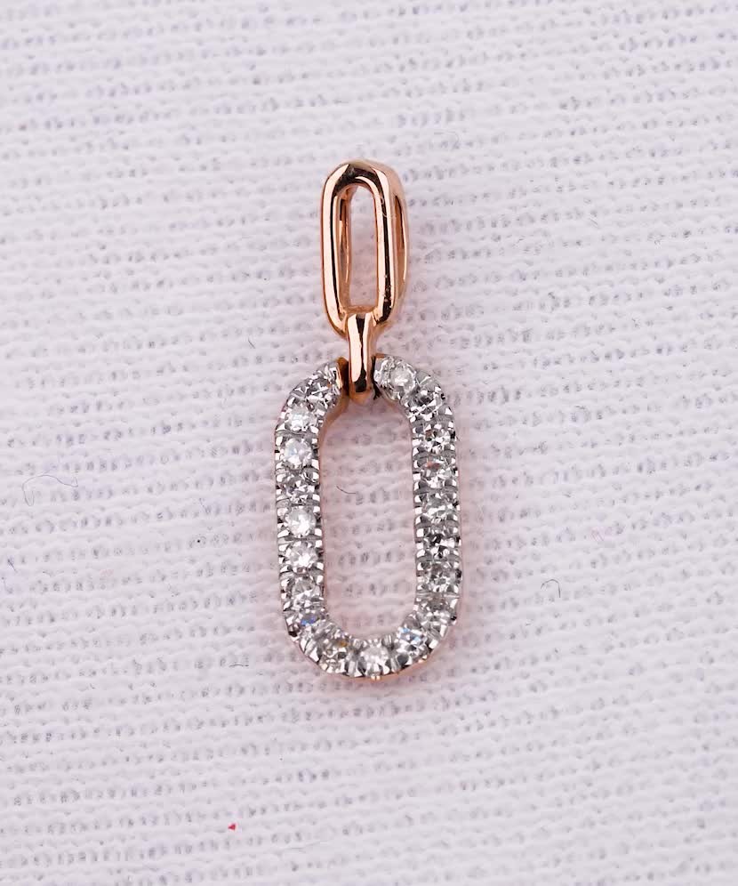 Золотой подвеска с бриллиантами