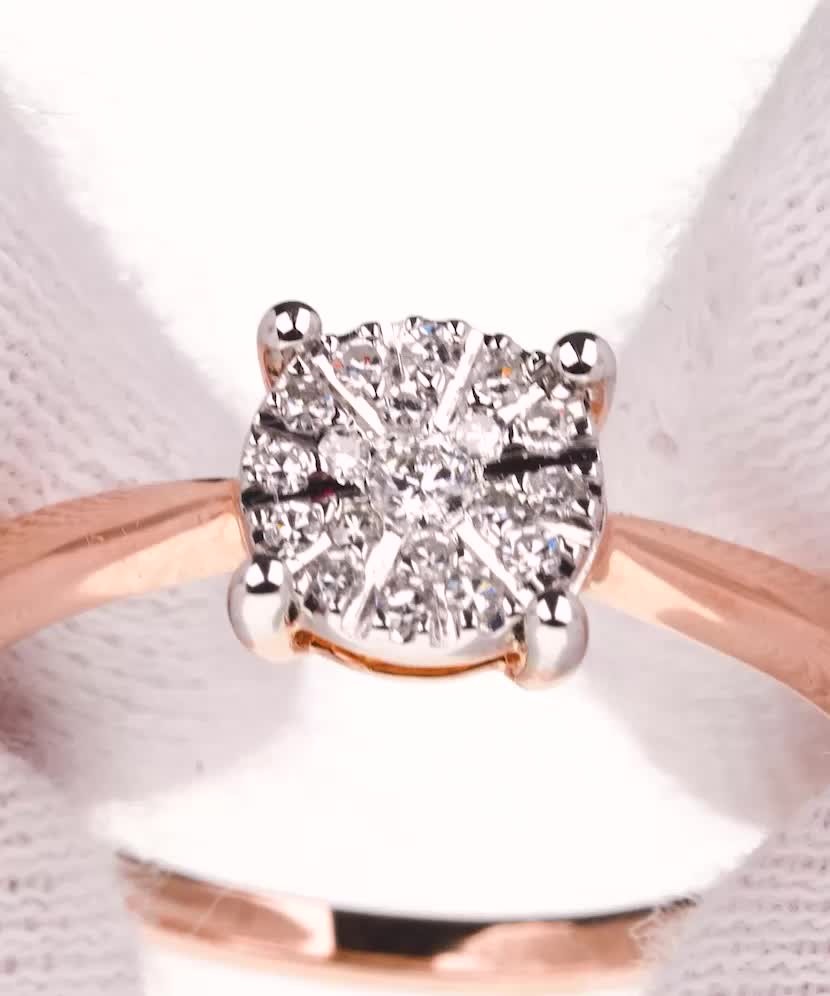 Золотое кольцо с бриллиантами