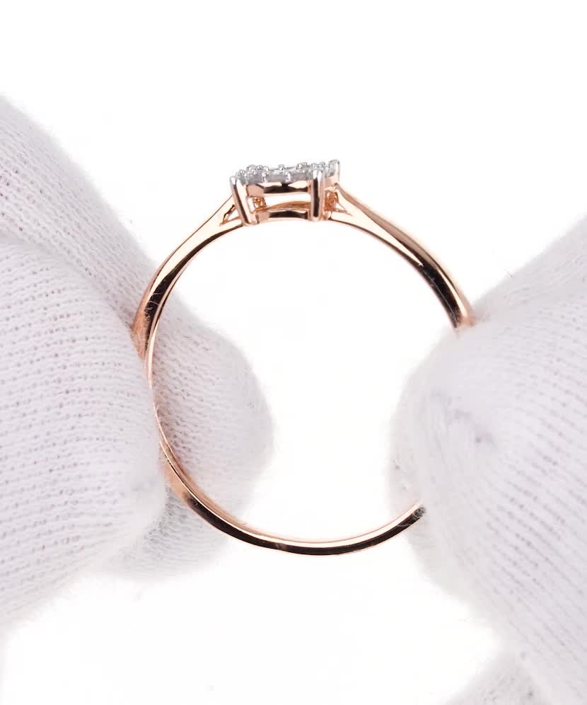 Золотое кольцо с бриллиантами