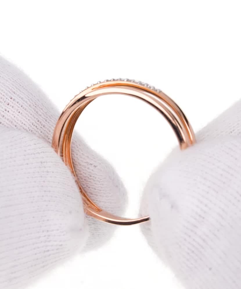 Золотое кольцо с бриллиантами