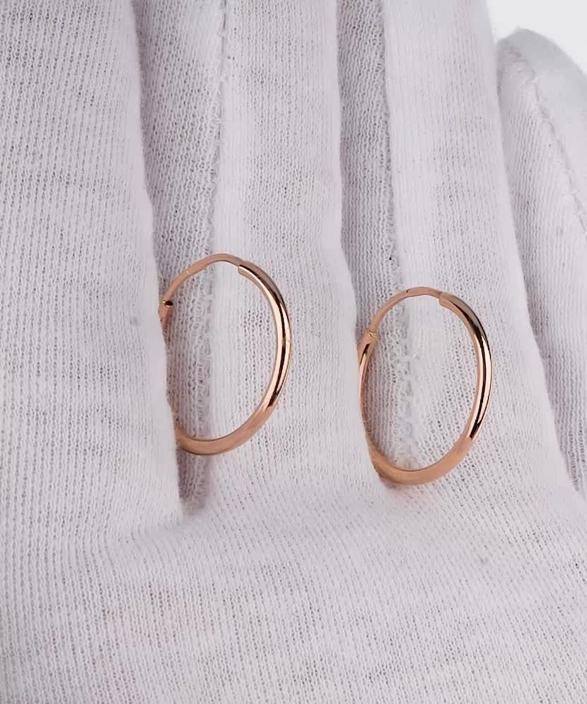 Gold hoop Earrings 20mm Gold hoop Earrings 20mm