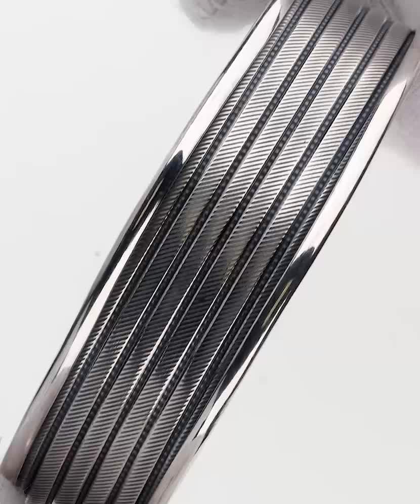 Серебряный жёсткий браслет