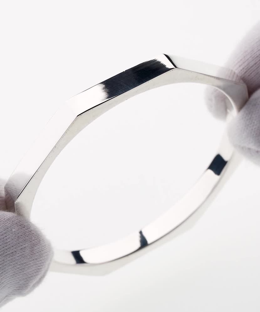 Серебряный жёсткий браслет