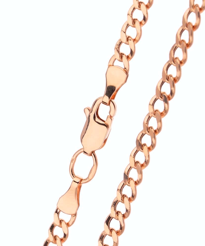 Золотой браслет "Curb" 4.3mm Золотой браслет "Curb" 4.3mm