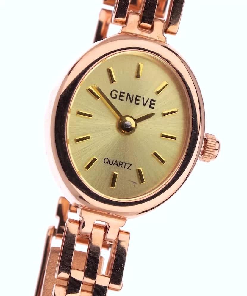 Gold wrist watch