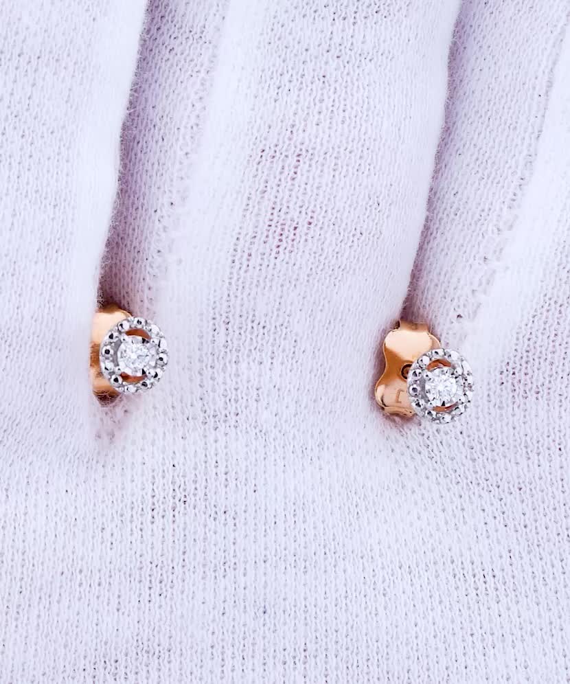 Серьги из золота с бриллиантами Серьги из золота с бриллиантами