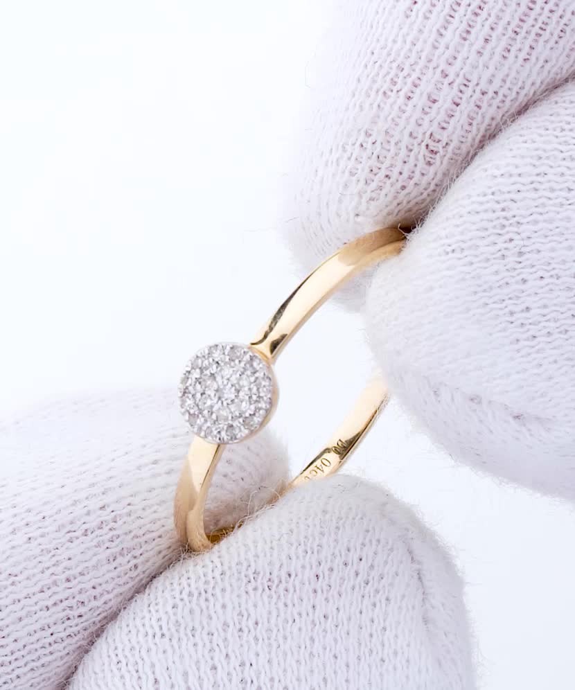 Yellow Gold ring with diamonds Yellow Gold ring with diamonds
