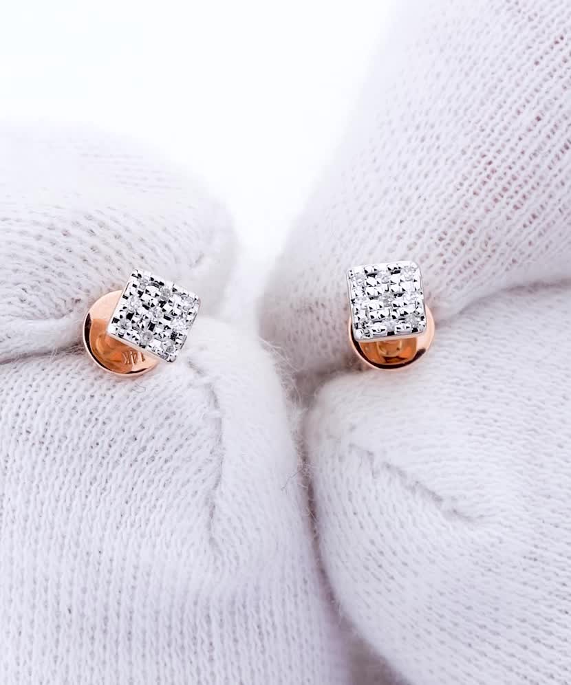 Серьги из золота с бриллиантами