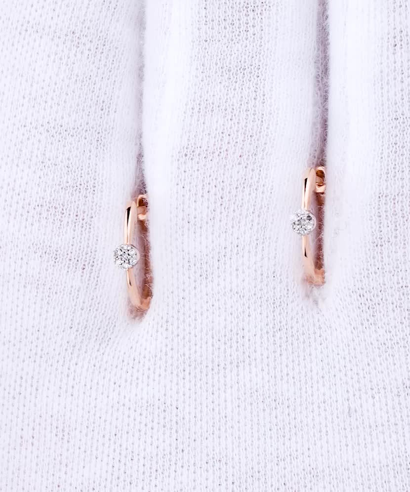 Серьги из золота с бриллиантами