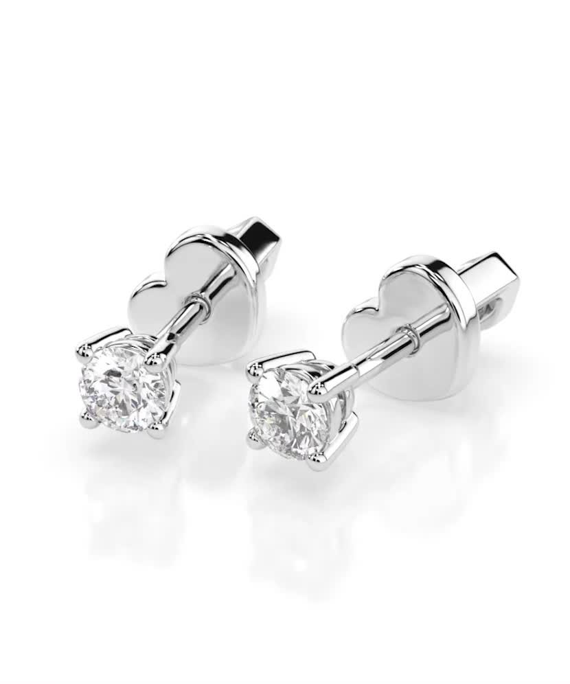 Серьги из белого золота с бриллиантами Серьги из белого золота с бриллиантами