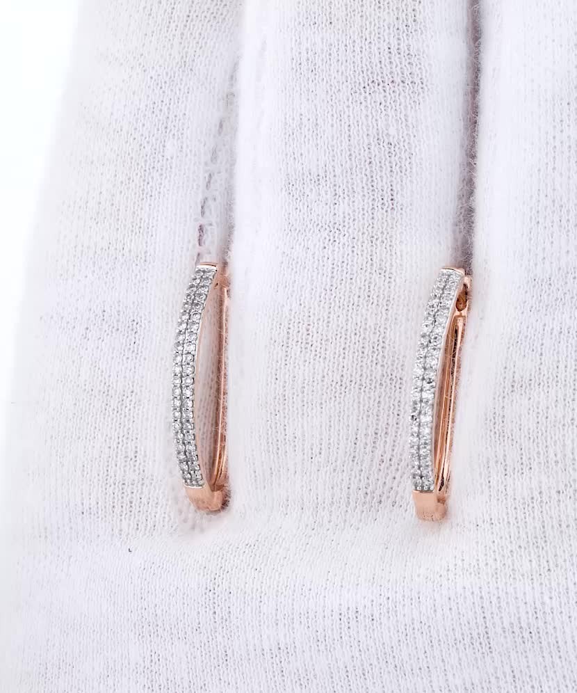 Золотые серьги с бриллиантами