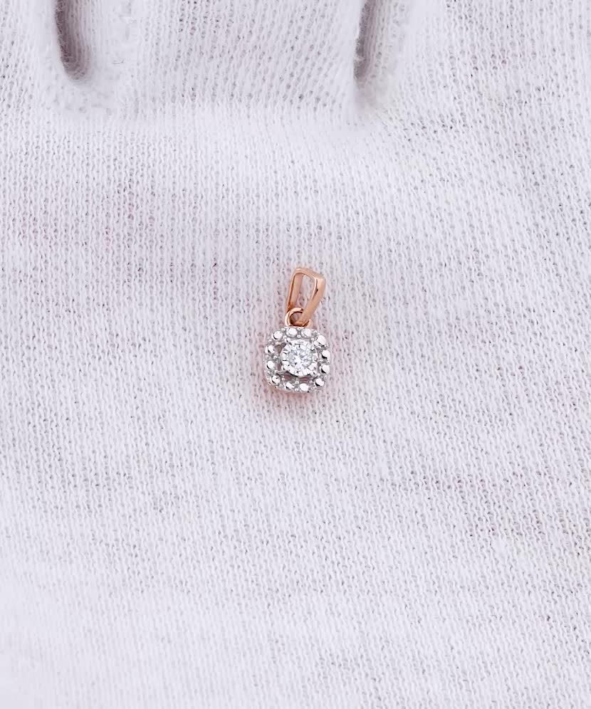 Золотой подвеска с бриллиантами