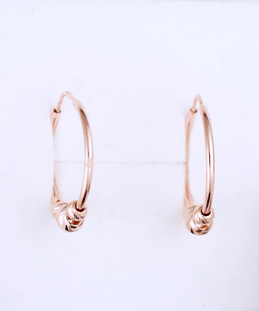 Gold hoop earrings 20mm