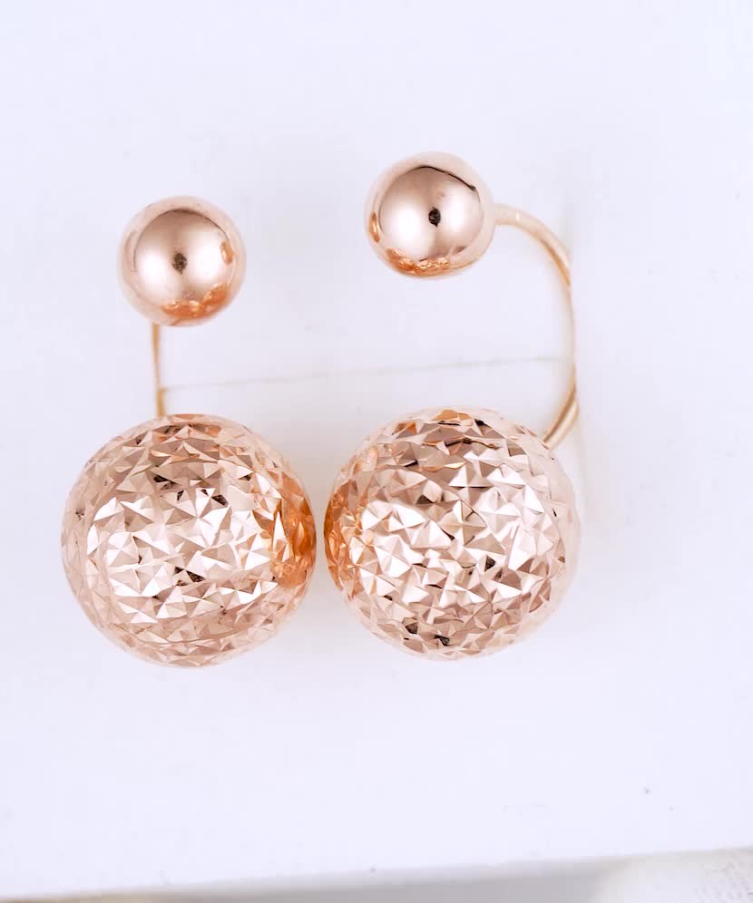 Gold earrings