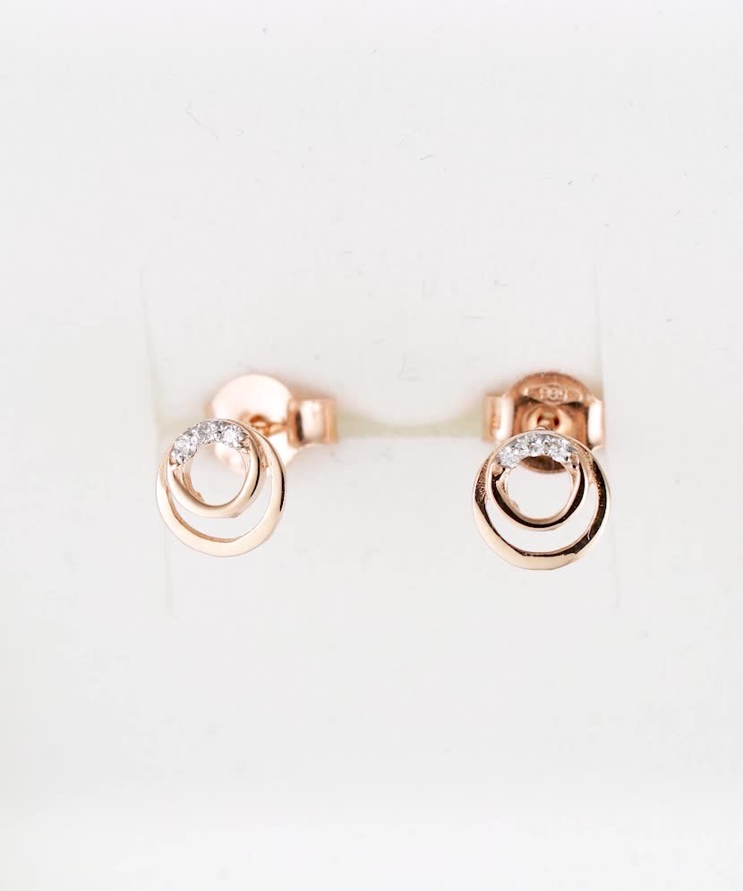 Золотые серьги с бриллиантами Золотые серьги с бриллиантами