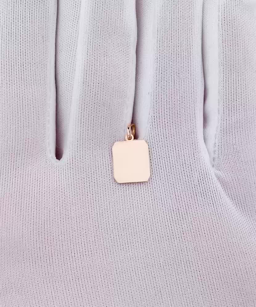 Gold pendant "plate"